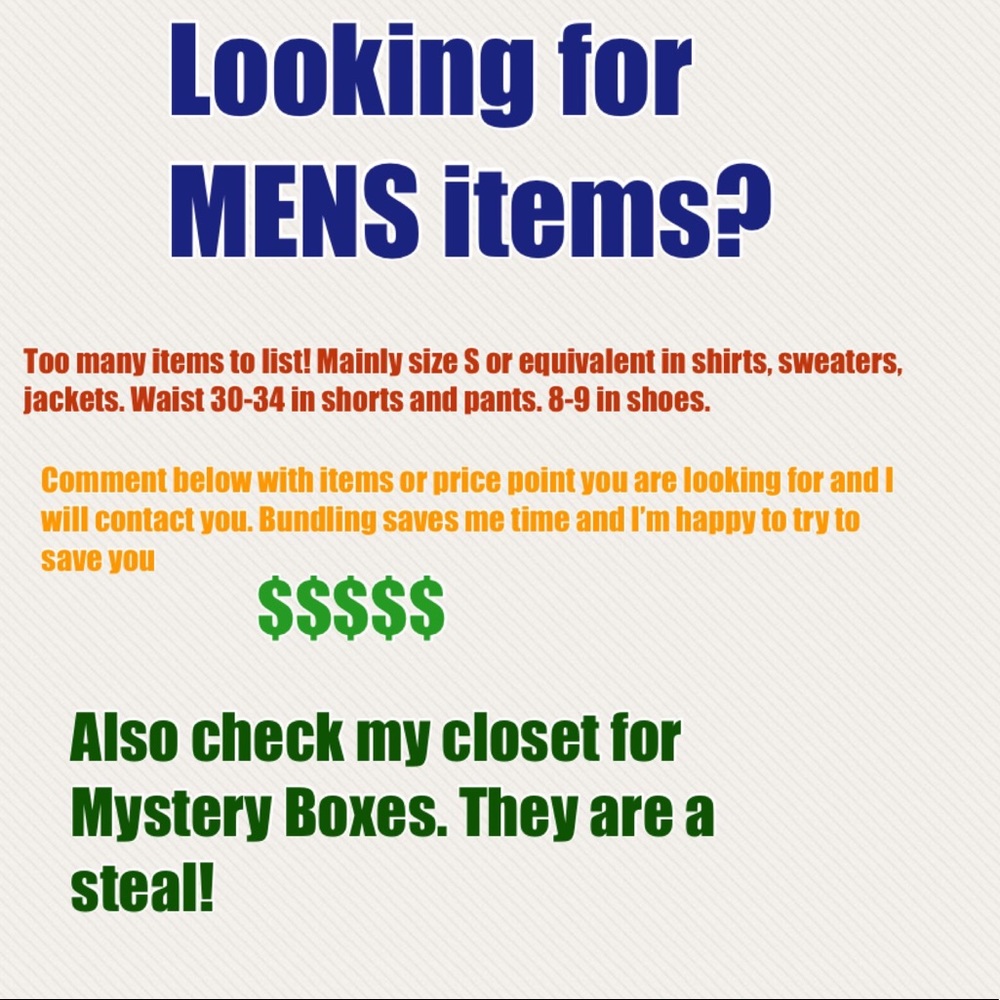 Men’s clothes